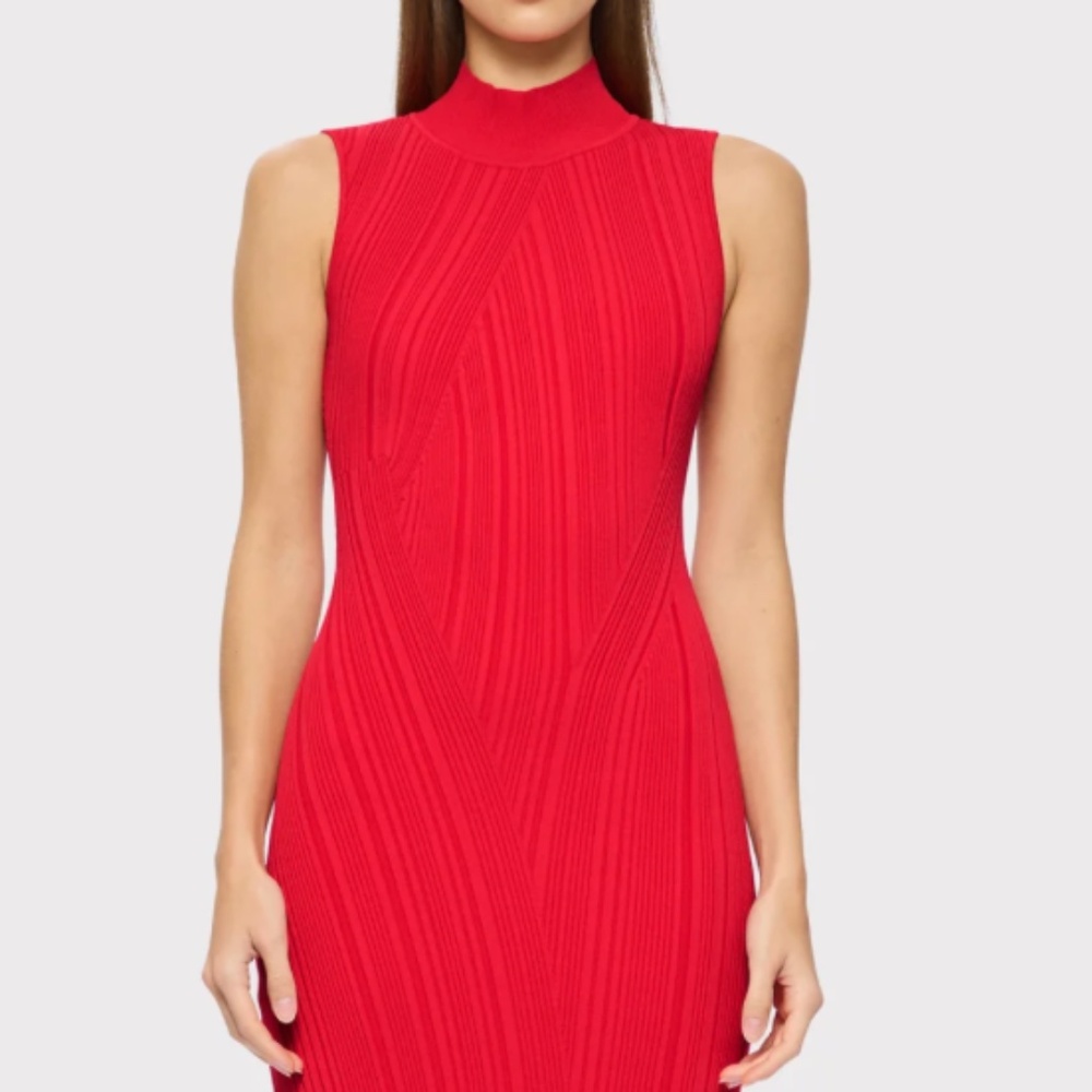 HERVE LEGER OPC846819 RED NWT (SMALL DAMAGE ) - Picture 2 of 4